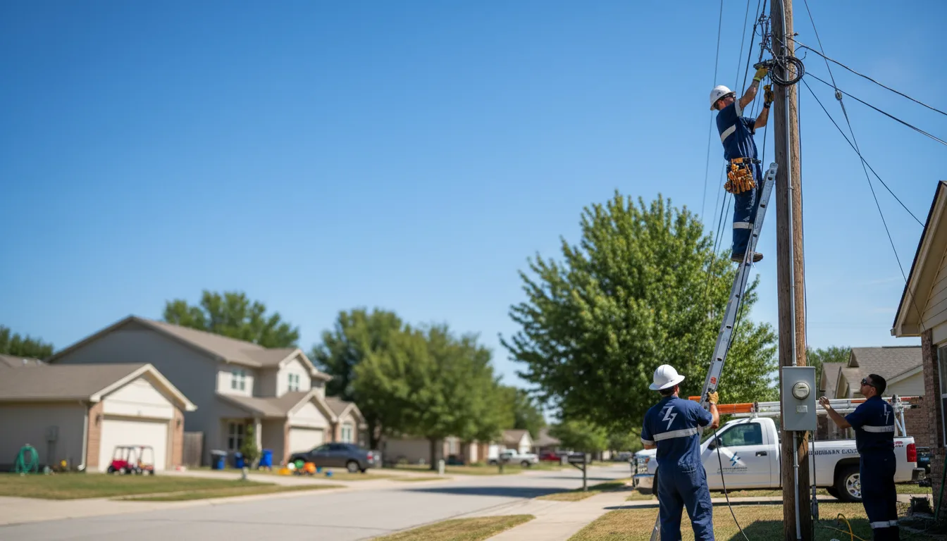 Residential electrician providing installation services in Benavides, TX